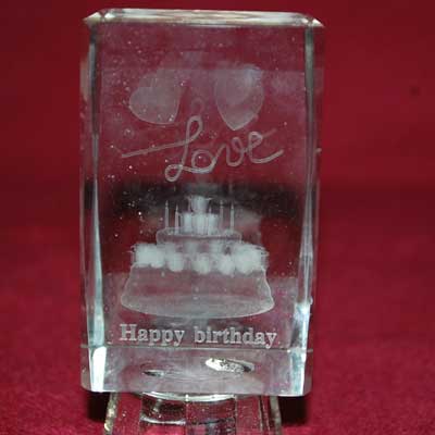 "Crystal Happy Birthday -326-001 - Click here to View more details about this Product